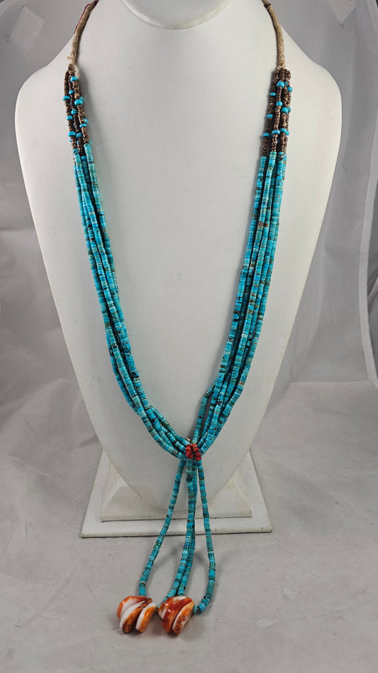 Turquoise jacla necklace