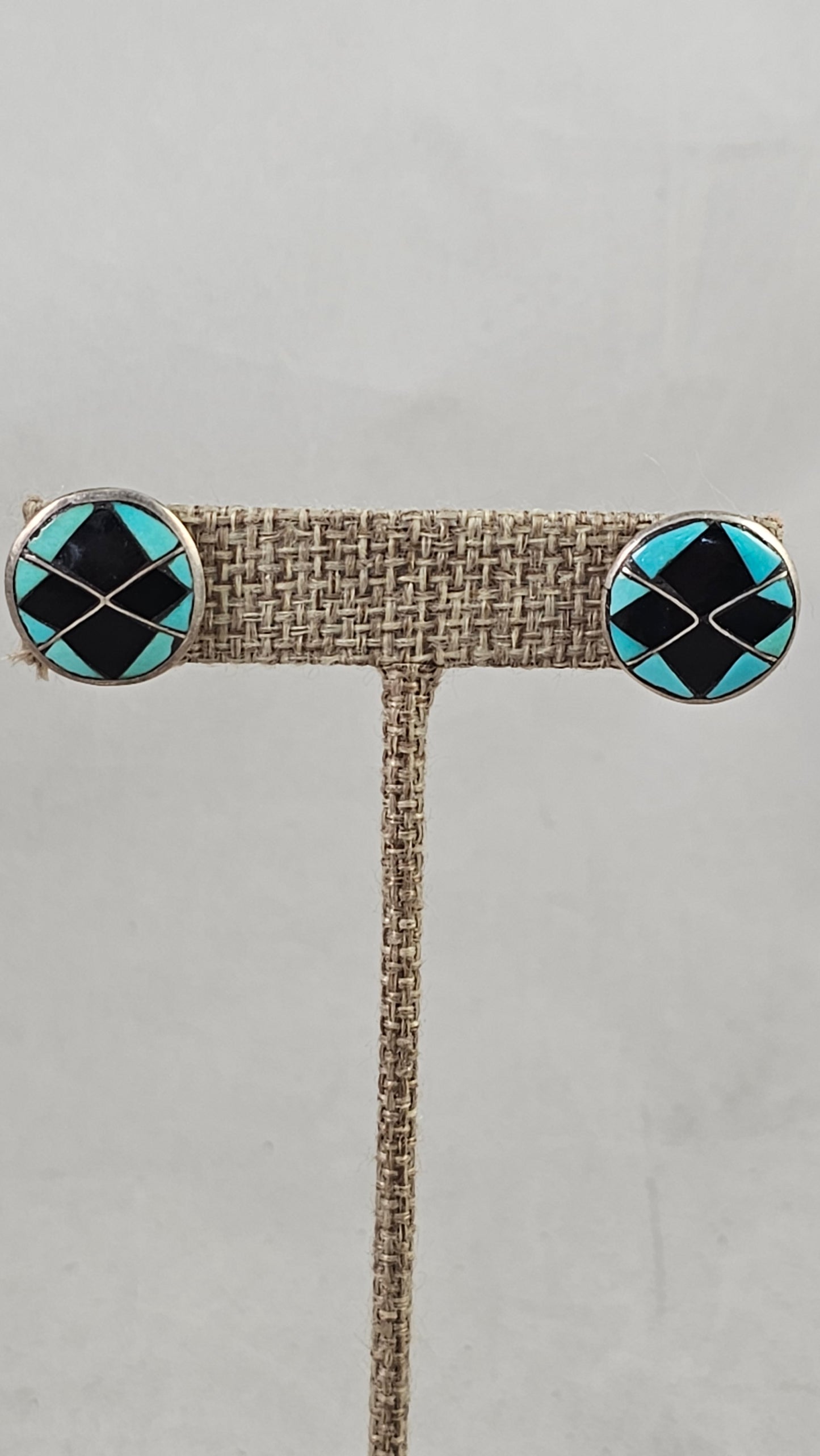 Vintage inlay earrings