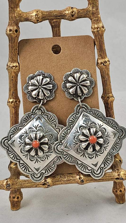 Concho earrings