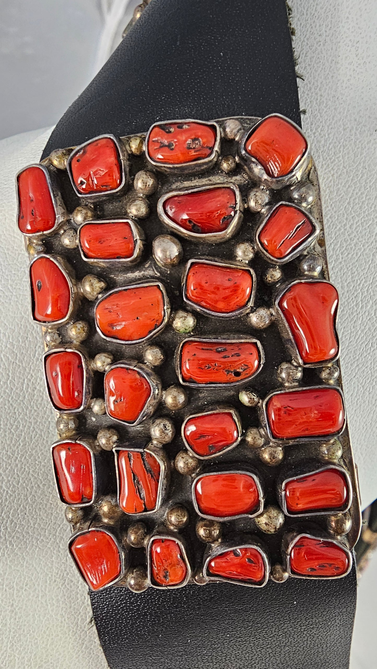 Mediterranean coral concho belt