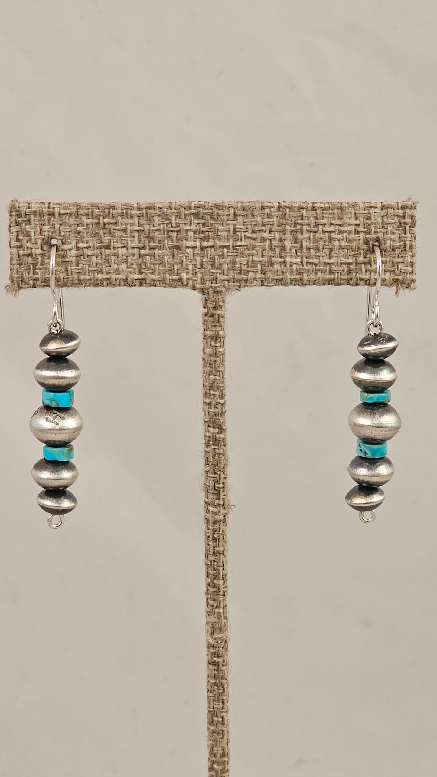 Navajo pearl and turquoise earrings