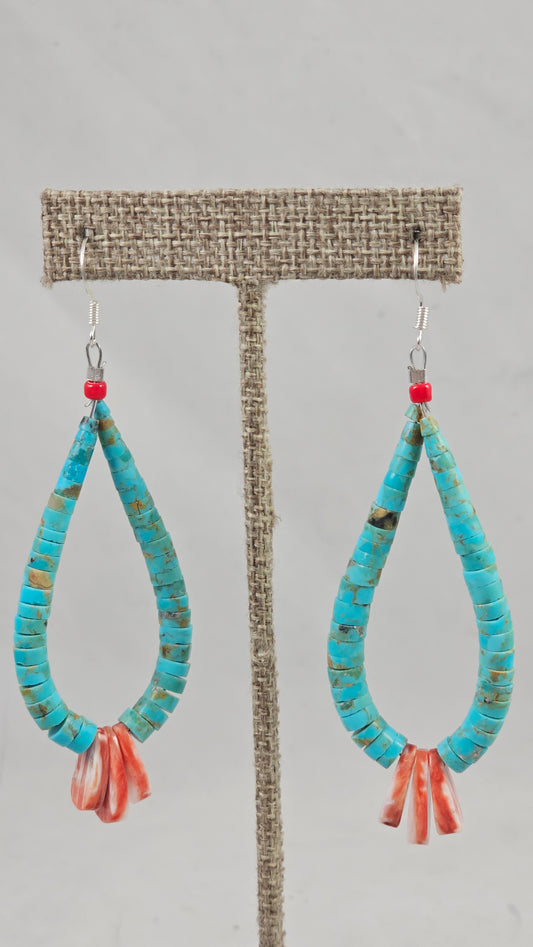 Santo Domingo turquoise jacla earrings