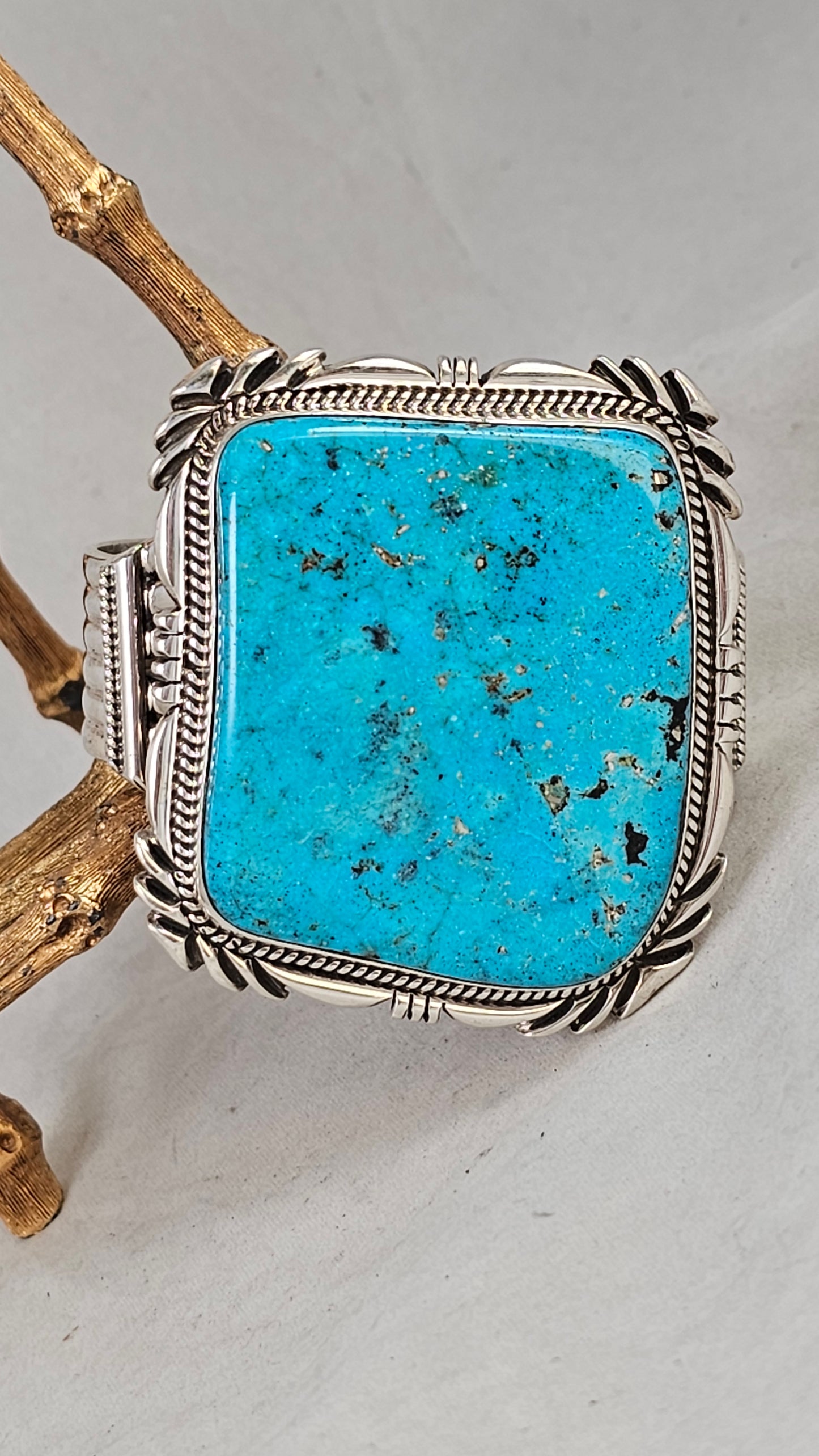 Turquoise and sterling bracelet