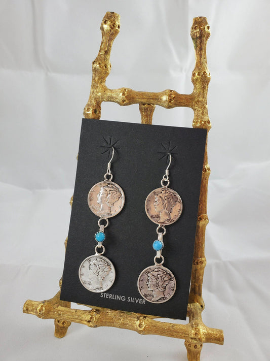 Mercury dime earrings - Albuquerque Pawn Shop