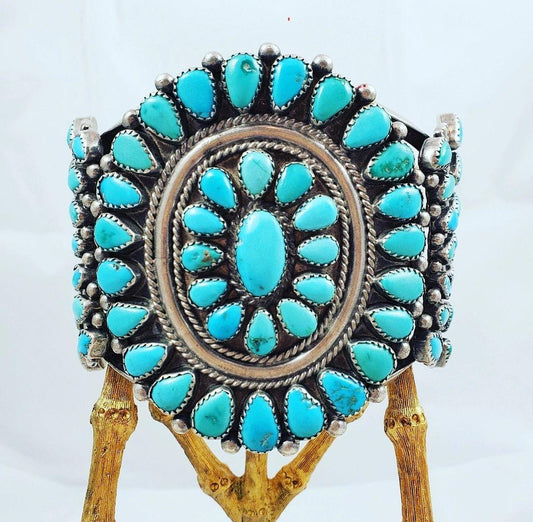 Heavy vintage cluster bracelet - Albuquerque Pawn Shop