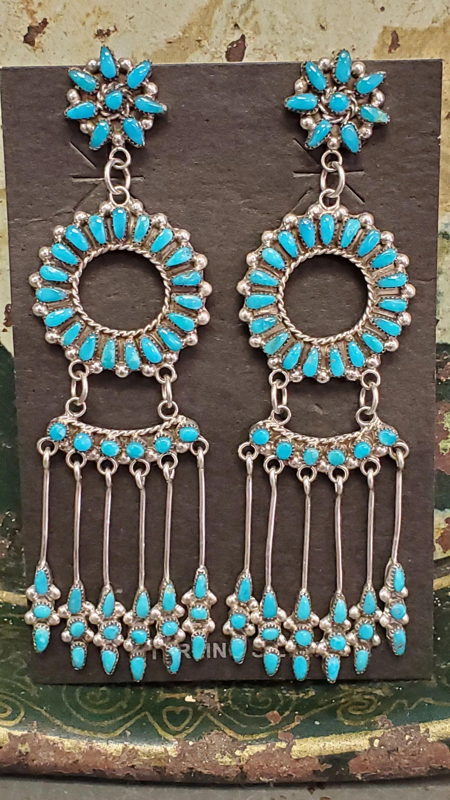 Dishta Petit point sunshine chandelier earrings - Albuquerque Pawn Shop