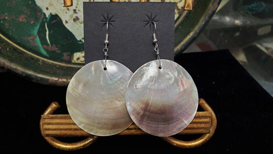 Large Mother of pearl earrings - Albuquerque Pawn Shop