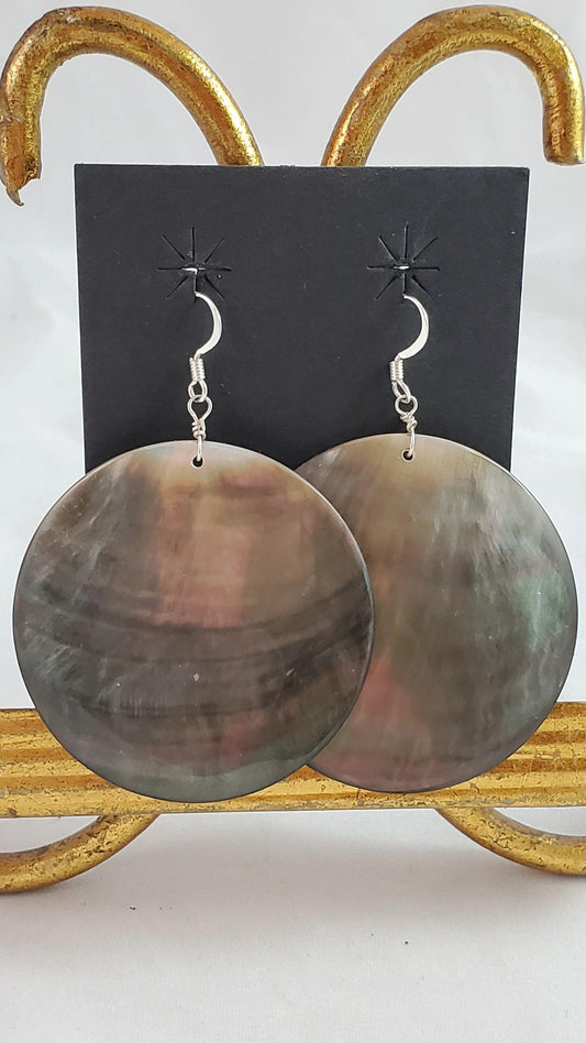 2" Abalone Shell earrings - Albuquerque Pawn Shop