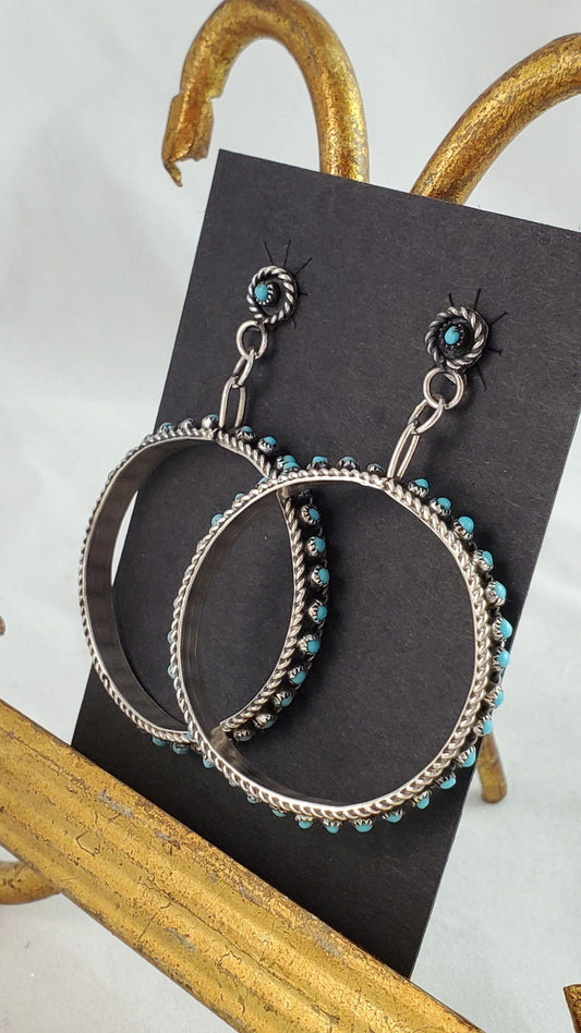 Snake eye dangle hoop earrings - Albuquerque Pawn Shop