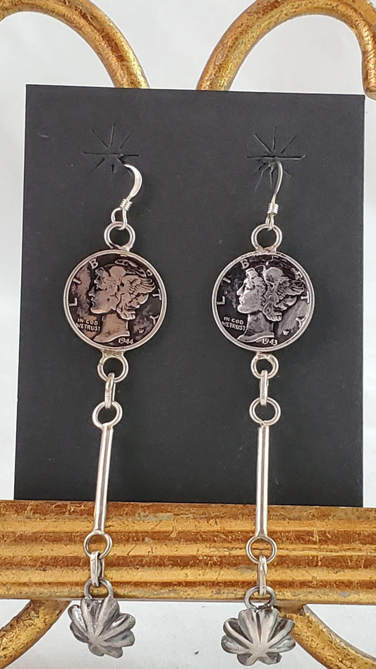 Liberty dime button dangles - Albuquerque Pawn Shop