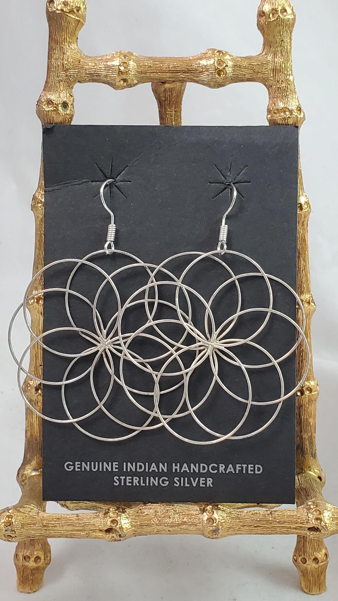 Circle flower earrings - Albuquerque Pawn Shop