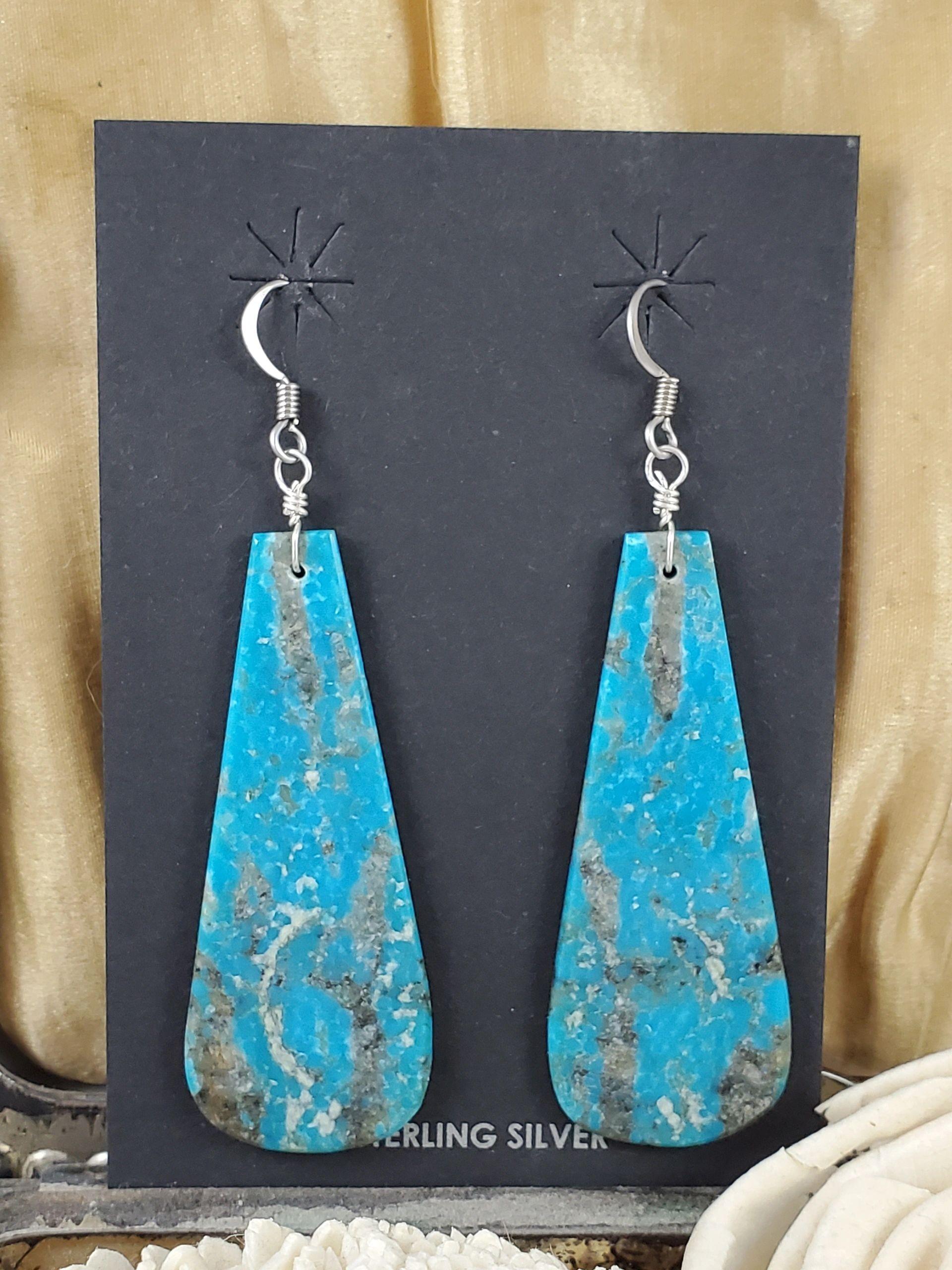 Slab turquoise earrings - Albuquerque Pawn Shop