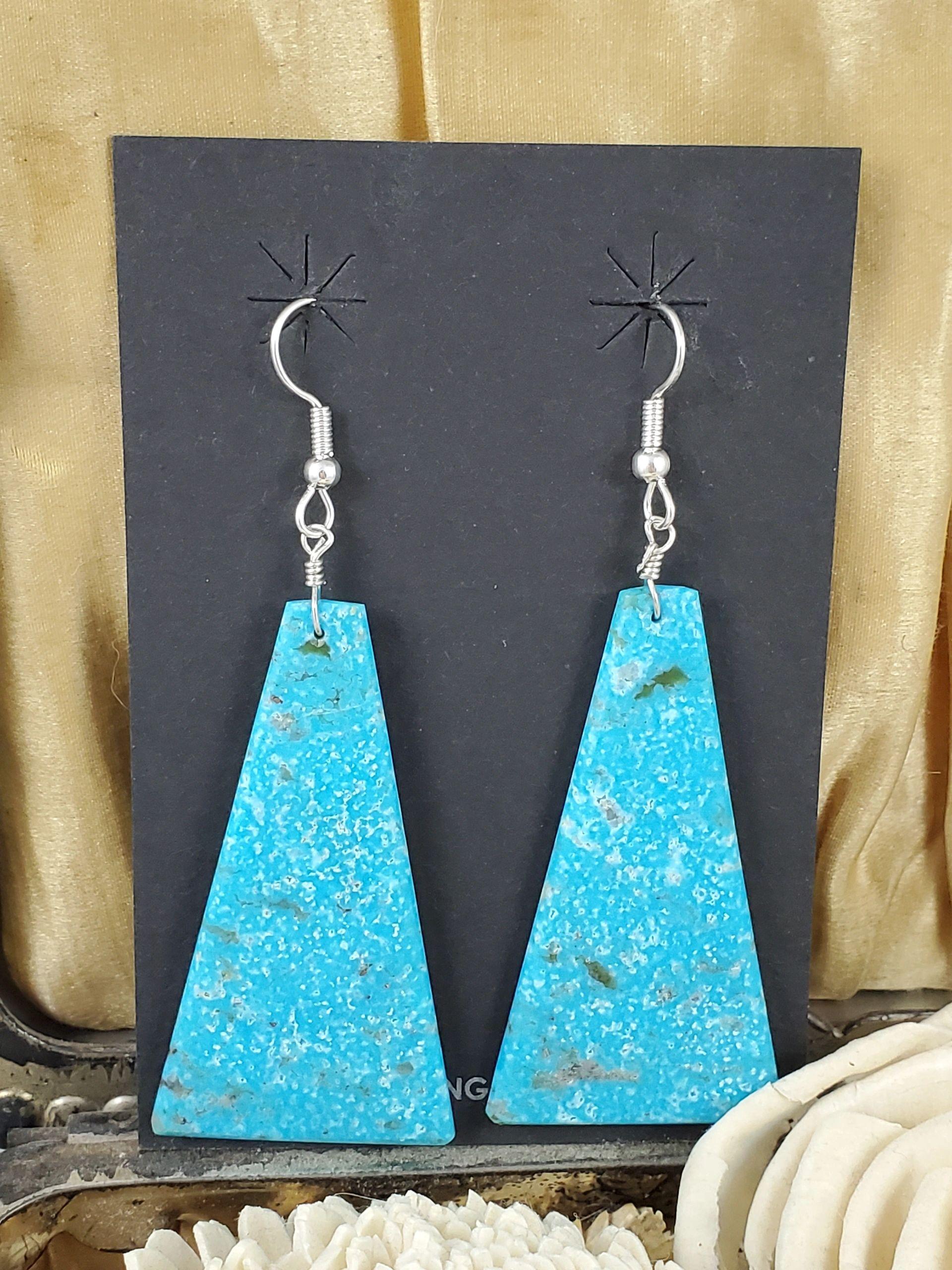 Triangle slab earrings - Albuquerque Pawn Shop