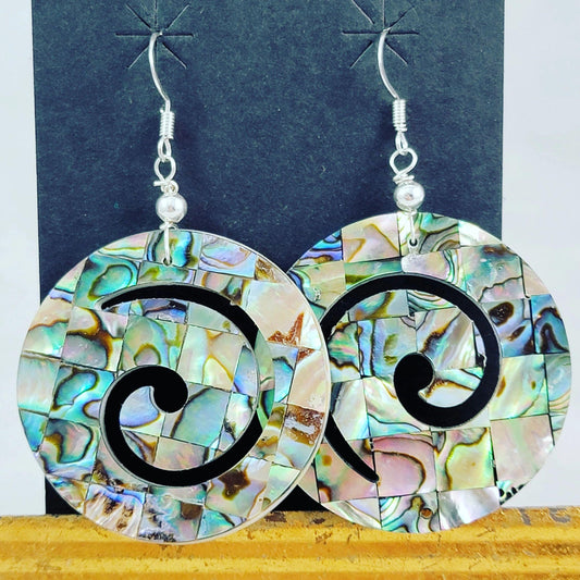 Wave abalone earrings - Albuquerque Pawn Shop